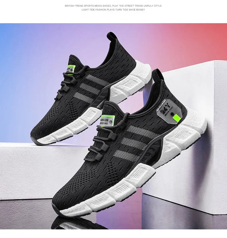 New Fashion Runnning Sport Shoes Men Sneakers Lightweight Breathable Mesh Comfortable Men's Casual Shoes Outdoor Jogging Zapatos