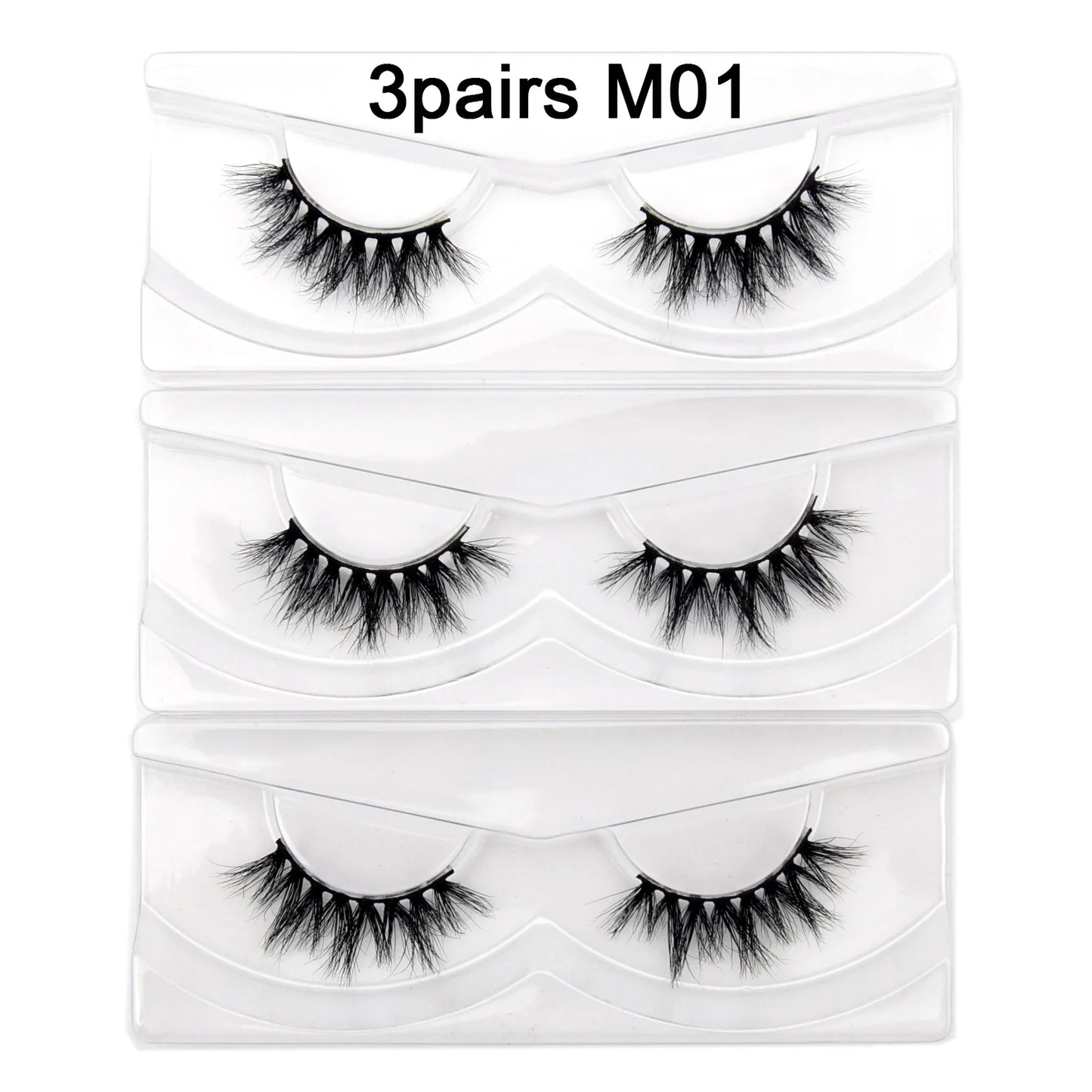 Visofree Eyelashes 3D Mink Eyelashes Long Lasting Mink Lashes Natural Dramatic Volume Eyelashes Extension False Eyelashes D08