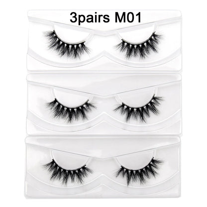 Visofree Eyelashes 3D Mink Eyelashes Long Lasting Mink Lashes Natural Dramatic Volume Eyelashes Extension False Eyelashes D08