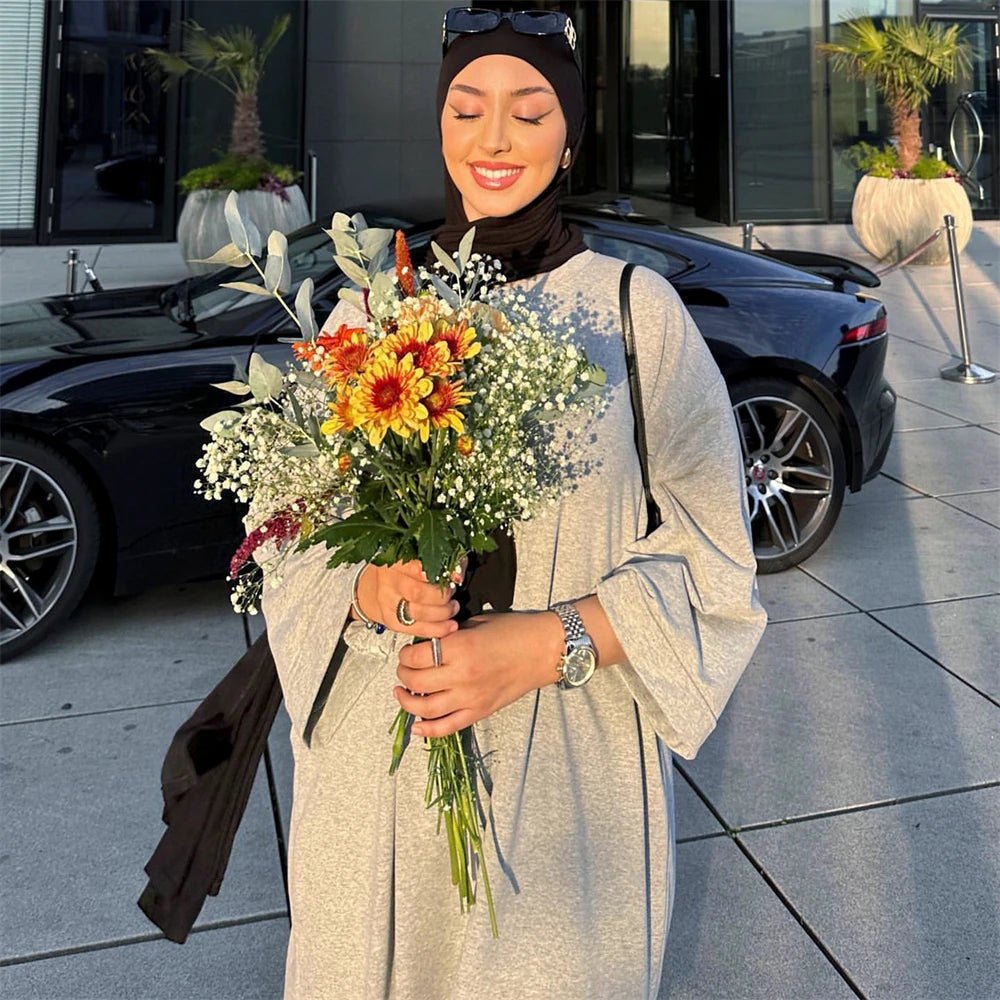 Ramadan Eid Hoodies Abaya Dubai Saudi Arabia Turkey Islam Muslim Modest Dress Prayer Clothes Women Kebaya Robe Femme Musulmane.