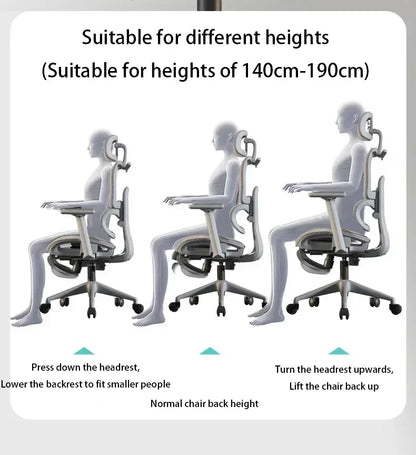 Verstellbare ergonomische Rückenlehne, Video-Gaming-Computerstuhl,