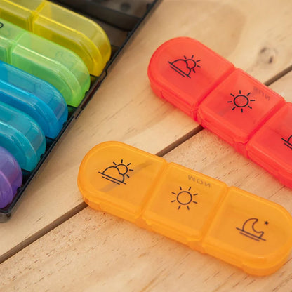 Weekly 6/7/8/10/21 Grids Pill Box Medicine Organizer Black Plastic Storage Box Container Portable Pill Case