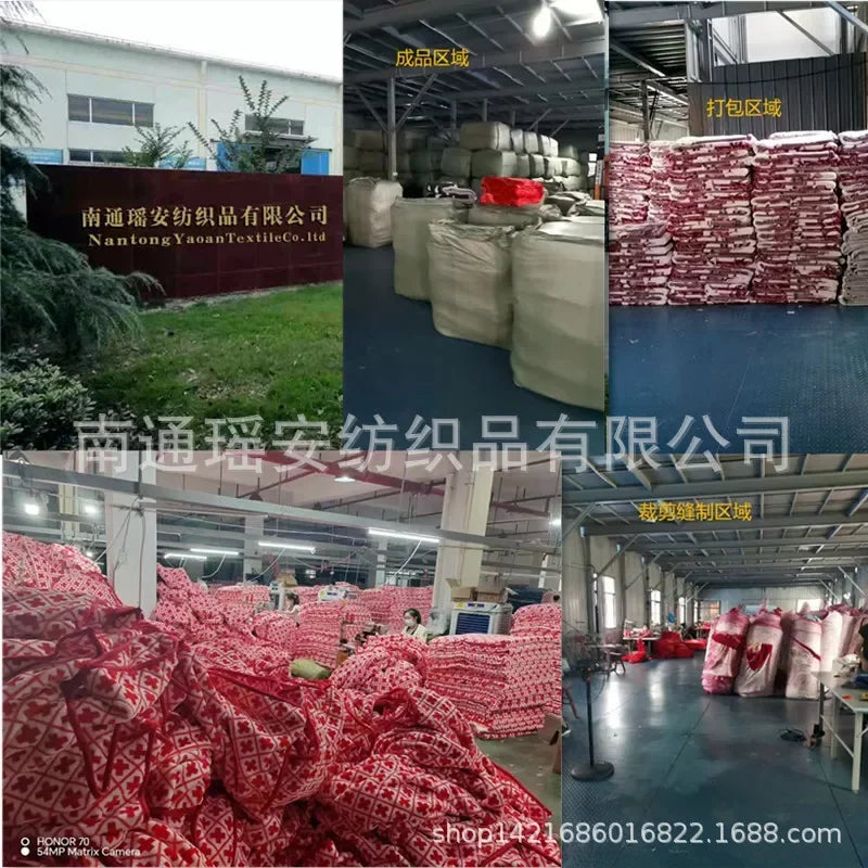 Double layer thickened to 6kg  - et quilt autumn and winter warm fleece wedding  - et cushion bedding.