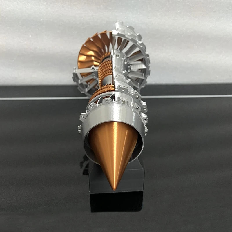 TR900 Aviation Turbofan Engine Model DIY Model Kit 27CM Electric Turbofan Engine Assembly Toy Kit.