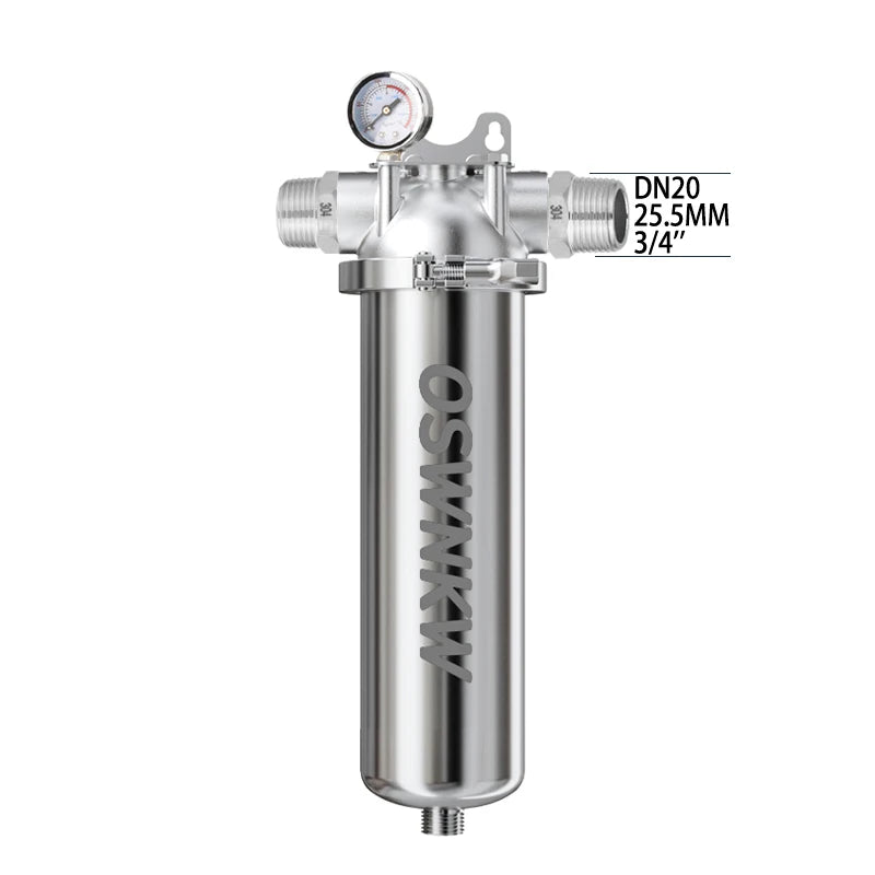 Whole house sediment filter  water filter system 40μm 316 stainless steel mesh.