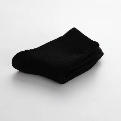 1 Pairs Winter Warm Wool Women Socks  Thicken Plush Solid Color Christmas Against Cold Snow Soft Therma Sleep Sock.