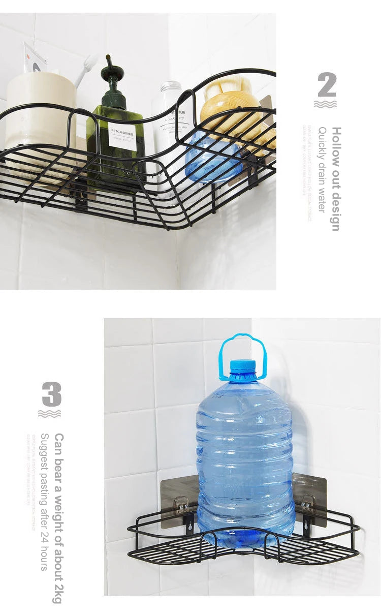 Eisen-Dreieck-Rack für Küche Bad Lager regal verdickt Liebe Eck regal Lager regal langlebig