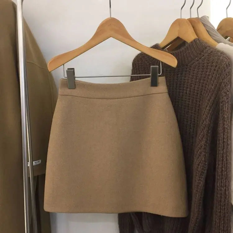 Skirts Women Simple 5XL Korean Fashion High Waist Ladies All-match Elegant Streetwear Button Y2k Skirt A-line Harajuku Chic Ins.