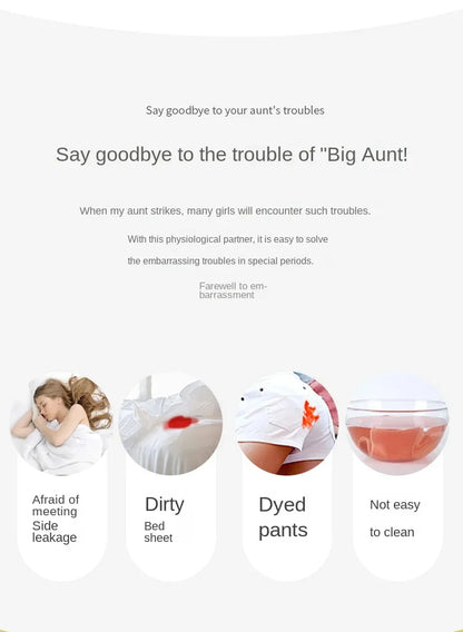 3PCS Cotton Menstrual Panties Leak Proof Breathable Sexys Panties Woman Women Girls Physiological Pants Women's Intimates M-XL.