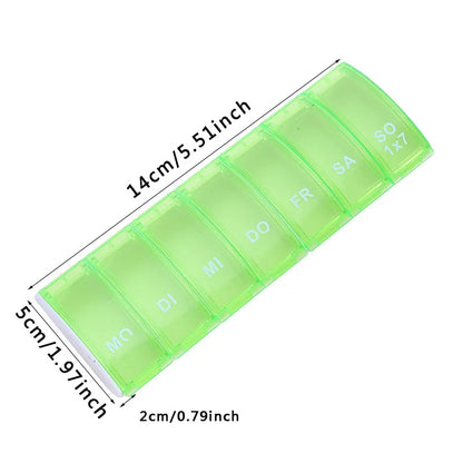 Weekly 6/7/8/10/21 Grids Pill Box Medicine Organizer Black Plastic Storage Box Container Portable Pill Case