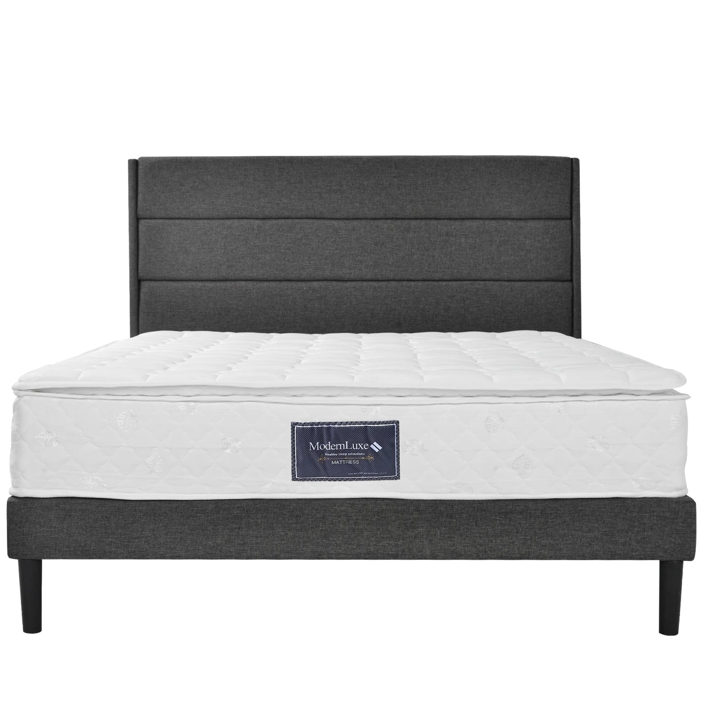 Fangange-Matratze, 90 x 200 cm, Federkernmatratze mit 7-Zonen-Kalschaummatratze, H3-Härteebene, 25 cm Höhe, hoher Rückprall, weiß