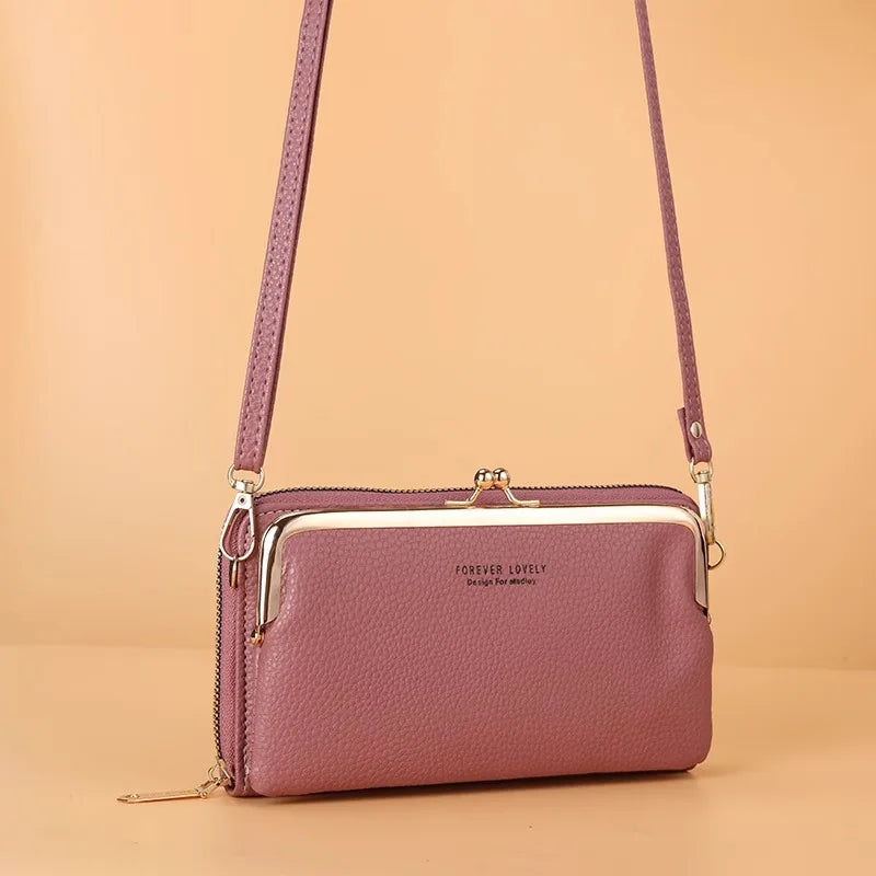 Women's Crossbody Bag Simple and Versatile Coin Purse Large-capacity Long Zipper Mobile Phone Bag Creative Single-shoulder Bag