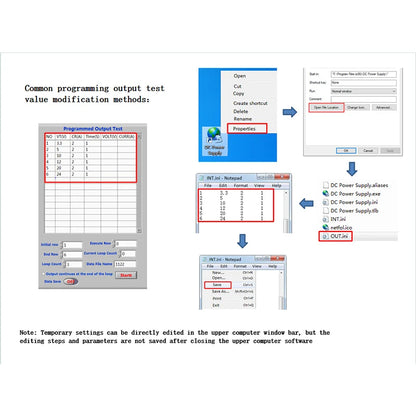 KUAIQU Programmable RS232 Communication DC Power Supply 30V 10A, Adjustable Laboratory Power Supply 60V 5A, 120V 3A, Edit Stored.