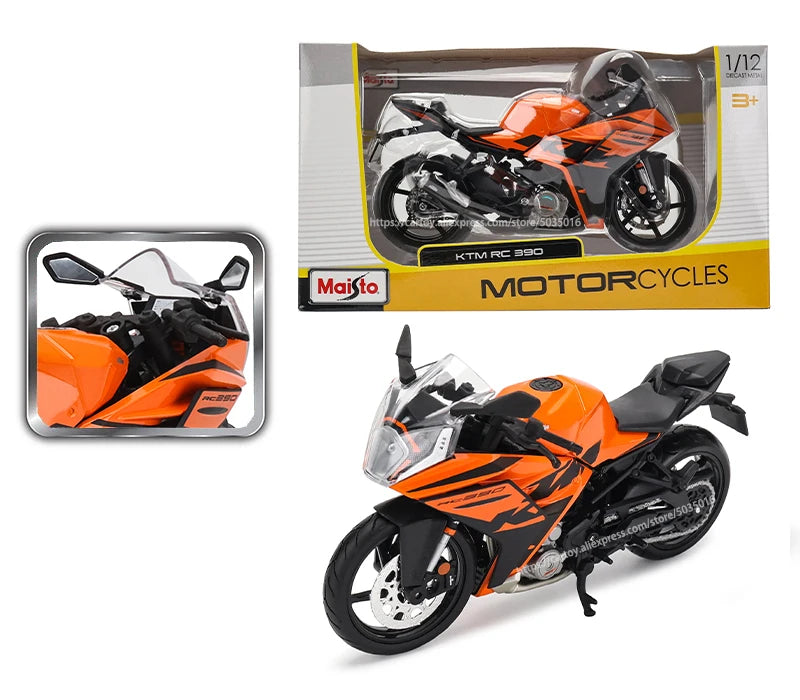 Maisto 1:12 KTM RC 390 simulation alloy motocross authorized motorcycle model toy car Collecting gifts.