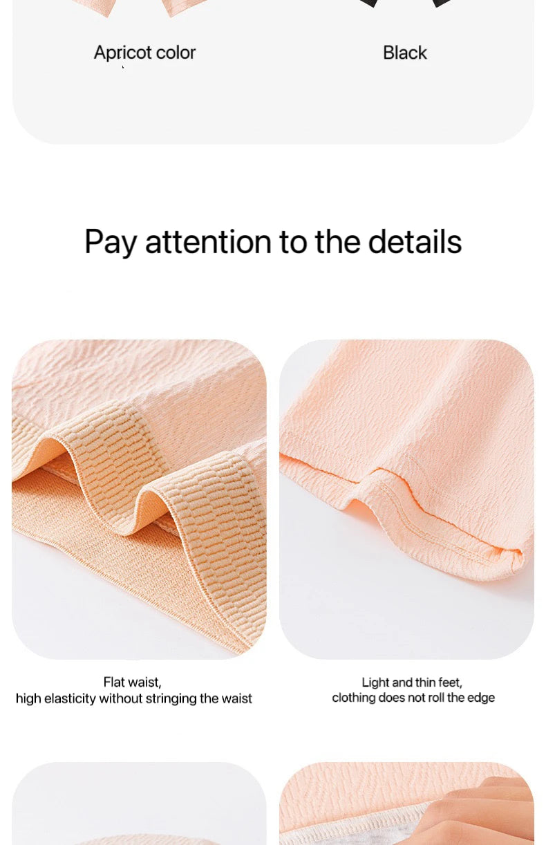 4pcs Women's Safety Pants Physiological Underwear High Waist Shorts Panties For Women Plus Size No Trace Leggings Safety Panty