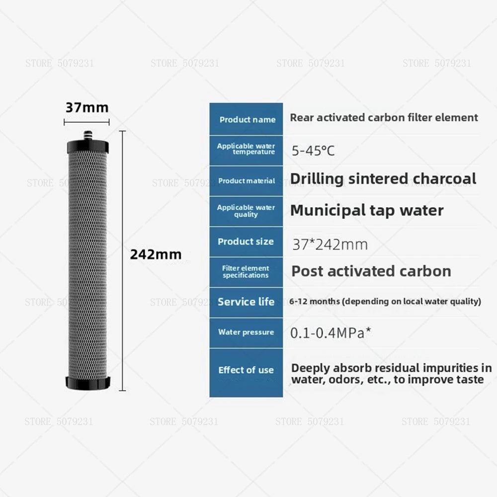 Kitchen Ultrafiltration Water Purifier Household Direct Drinking Water Purifier TapWater Purifier Five-Stage Water Filter System.