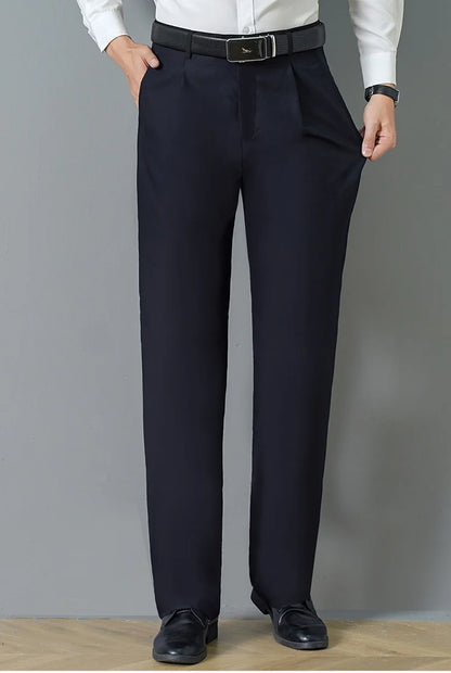 Big Fat Tall Men Clothing Men Dress Pants Extra Long Length Black Trouser Male Slim Plus Large Size Clothes 190cm 120cm 200 Cm.