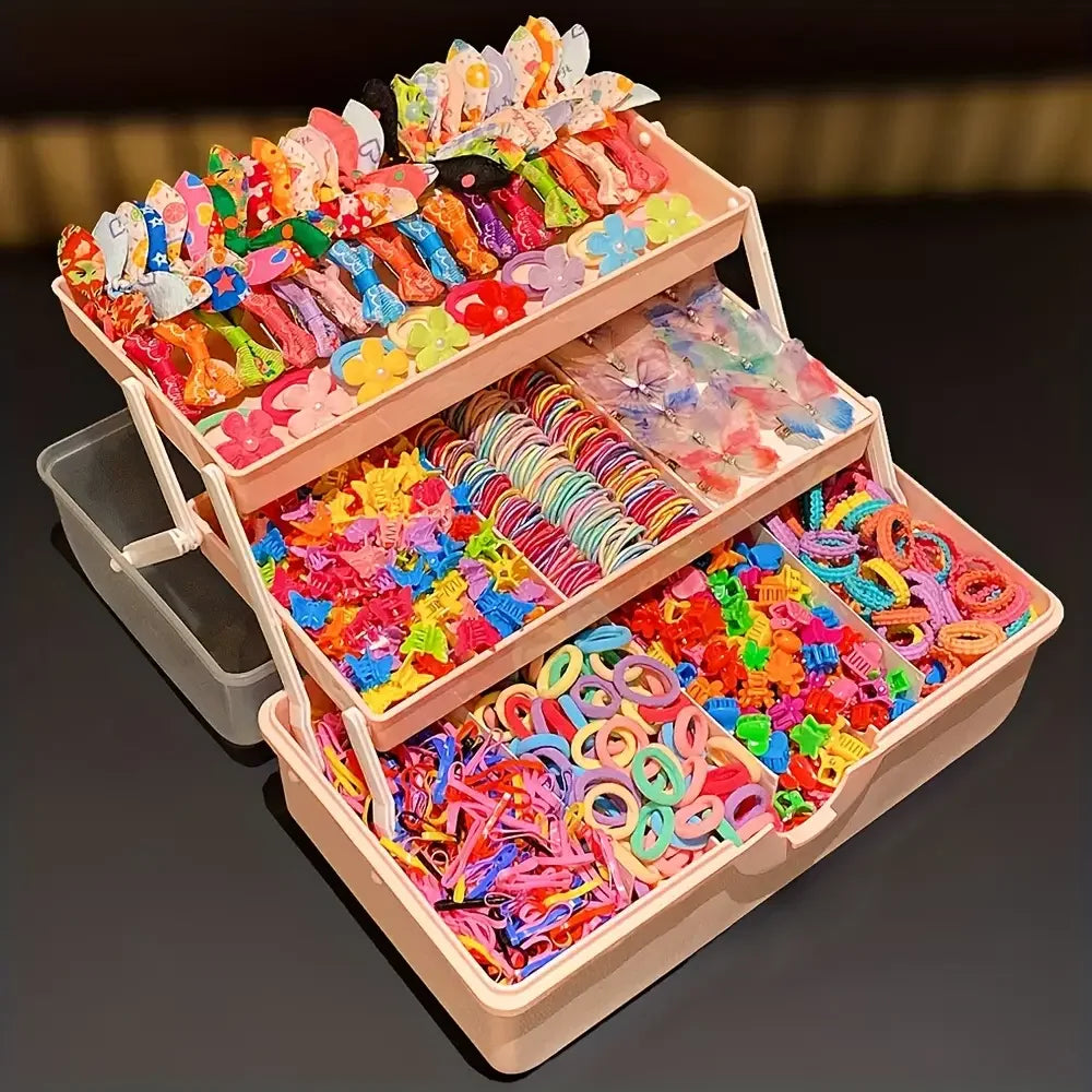 555 pieces/set, colorful butterfly hair clips for girls, stylish and sweet hairstyles, hair accessories..