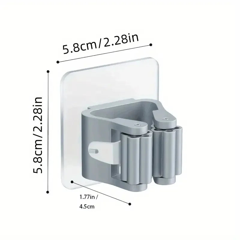 3 stücke Acryl Wand mopp und Besen halter Veranstalter für Haus, Bad, Garten, Küche, Garage