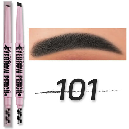 2 in1 Eyebrow pencil professional Cosmetics makeup for women 5 Colors Waterproof Eyebrow Tattoo brush Long Lasting eyebrow pen.