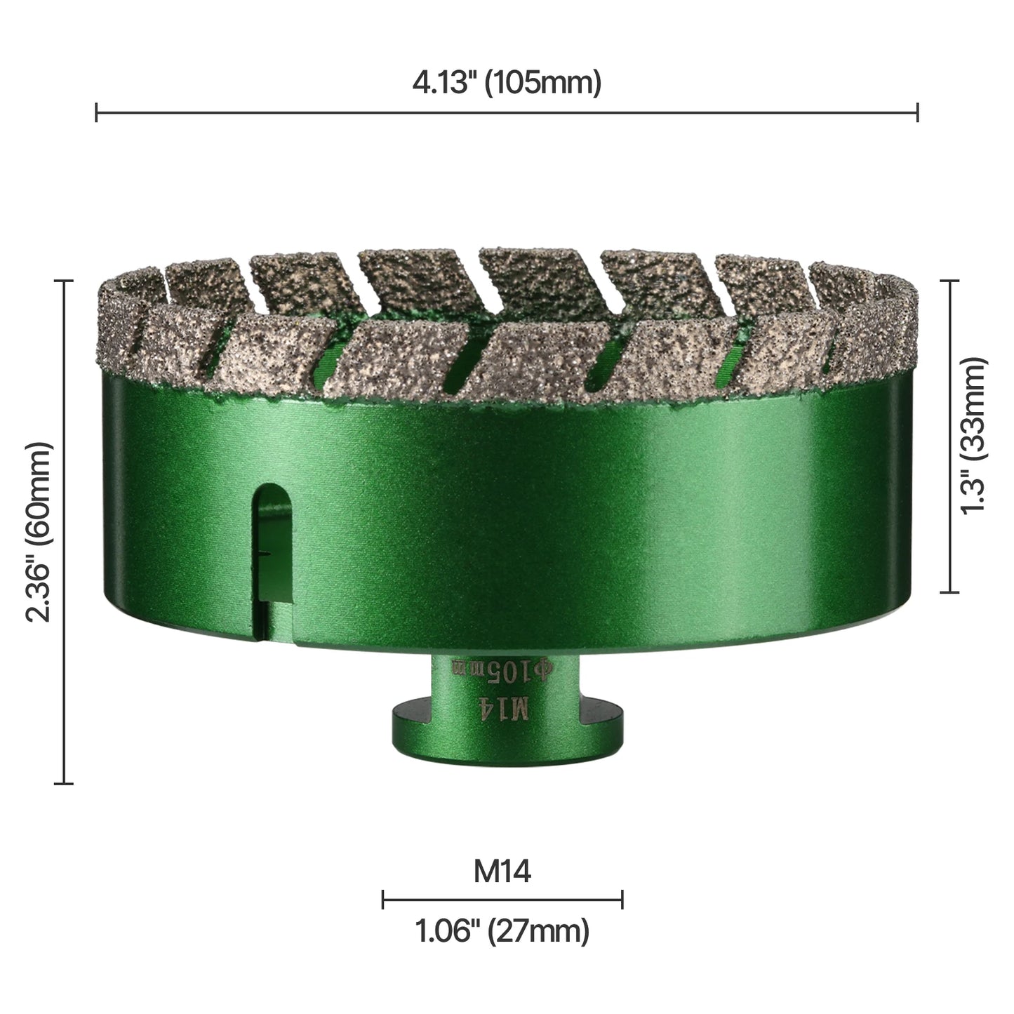 6–130 mm M14-Gewinde, trocken, vakuumgelöteter Marmor, Mauerwerk, Lochsäge, Öffner, Diamantbohrkrone für Keramikfliesen, Granit, Marmor