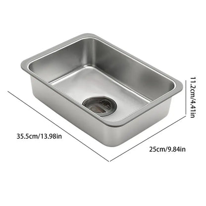 Small Kitchen Sink Stainless Steel Single Bowl Workstation Laundry Utility Sink Portable Farmhouse Kitchen Sink For Terraces