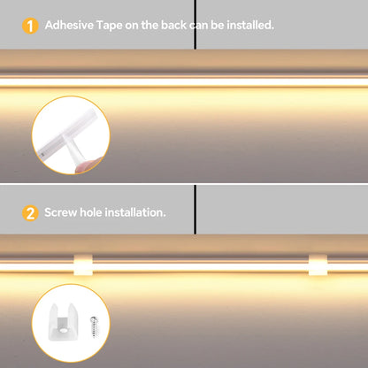 Neon Cob Self-adhesive LED Strip Touch Sensor Light AC110/220V TO DC 24V Silicone Tube Dimmable Neon Tape for Under Cabinet Lamp.