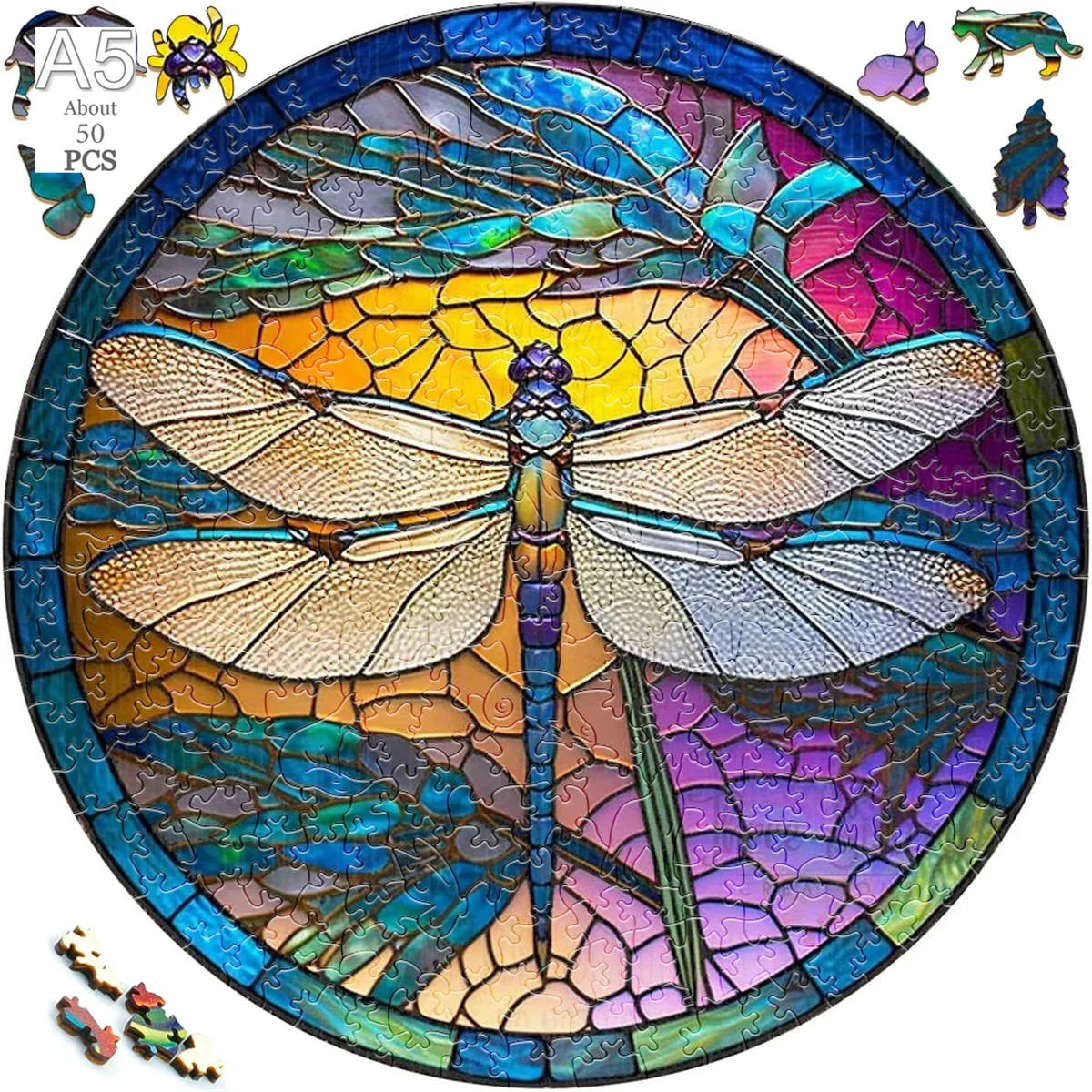 Cat Exclusive Design Intelligent Jigsaws Animal Puzzle Wood Irregular Elephant  Animal Wooden Puzzle for Adult Kids