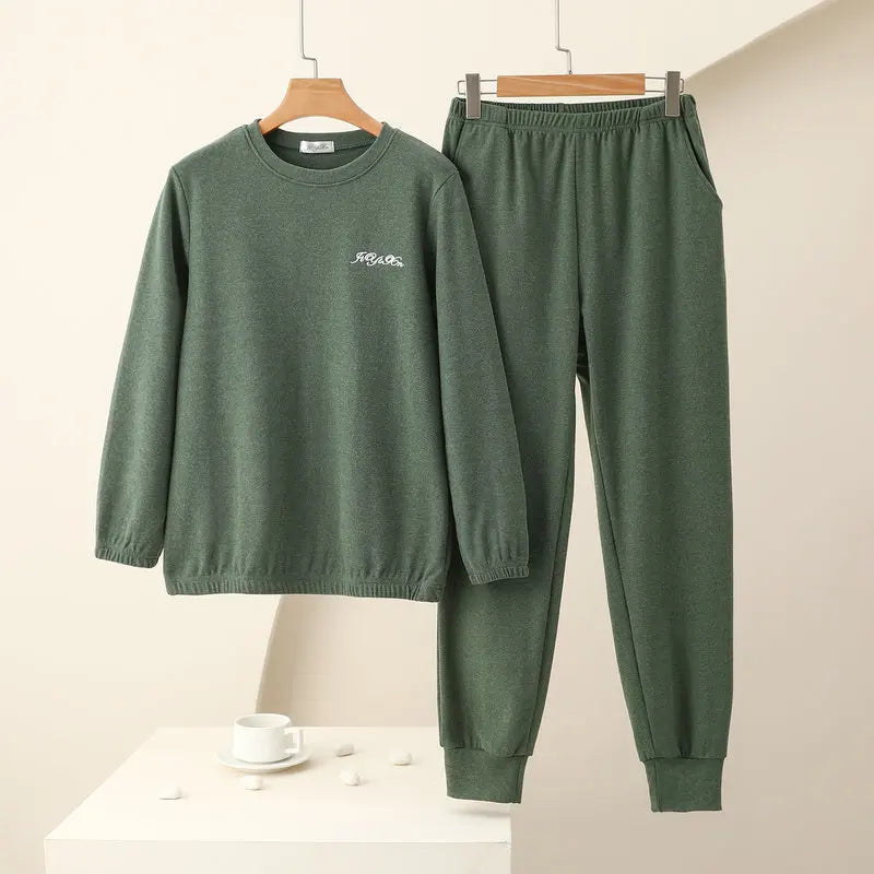 Women's Loungewear Warm Pajamas Autumn Winter New Long Sleeve Trousers House Suit Ladies Pyjamas For Women Nightie.