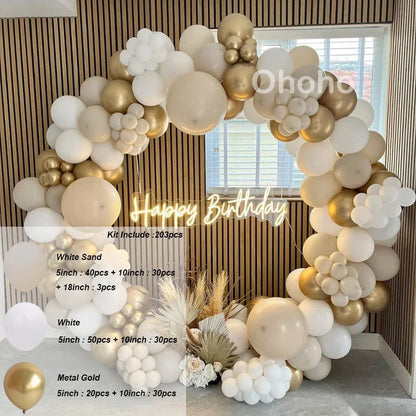 Kaffeebraun Beige Ballon Girlande Bogen Kit Oh Babyparty Dekoration Rustikale Hochzeit Kindergeburtstag Party Taufe Taufe.