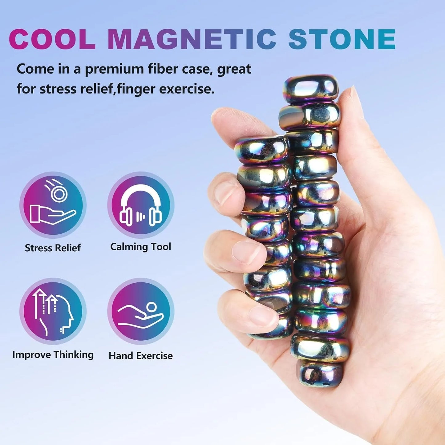 Magnet Chess Game Stones,Anti Stress Antistress Relief Fidget Toys Magnetic Stone for Adults ADHD Autism Fridge Sticker Desk EDC.
