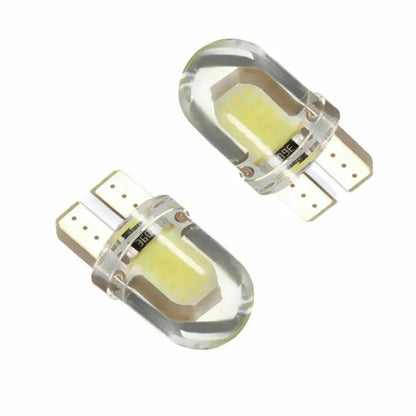 10pcs t 10 w5w Cob Glühbirne 1w DC12V Mini LED Lichter weiß blau rot gelb grün rosa rosa Silikon lampe für Auto Innen beleuchtung.
