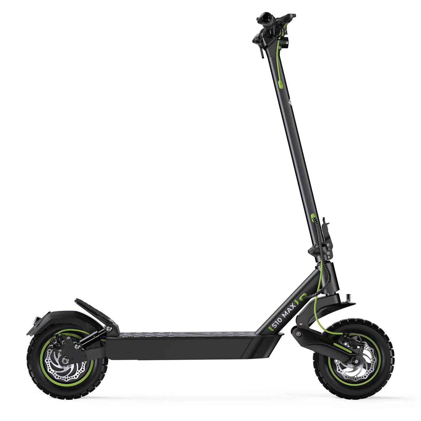 Isinwheel S10 Max Adult Electric Scooter 10 inches Off-Road Pneumatic Tires Foldable City Electric Scooter 1000W 48V15Ah Battery.
