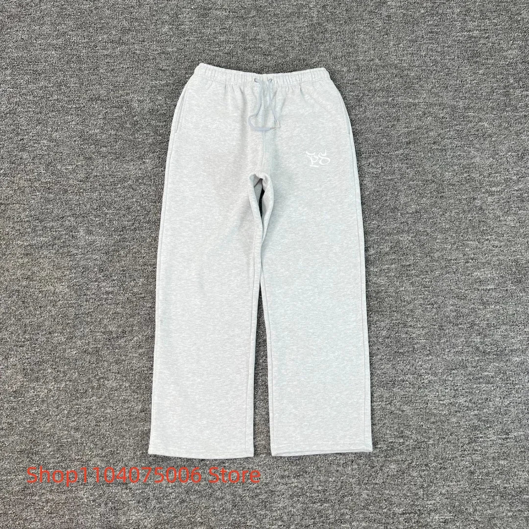 Pepe Studio Fleece-Lined Elastic Waist Jogger Pants Winter Warm Soft Loose Fit Sweatpants with Drawstring for Women Men