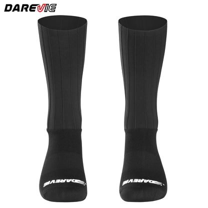 DAREVIE AERO Cycling Man Socks Pro Aerodynamics Socks Elastic Anti-Slip Men's Cycling Socks Outdoor Sports Bicycle Accessories.
