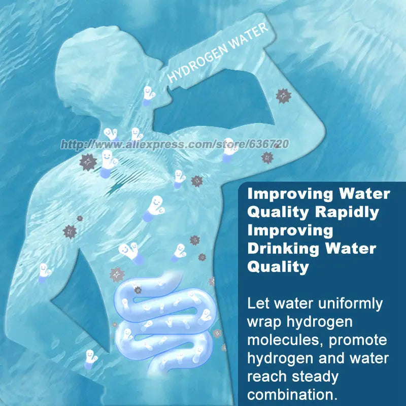 Hydrogen Water Generator/counter top UVC Water Filter RO Machine HOT/COLD Water Purifier, BPA Free (No Installation Required).