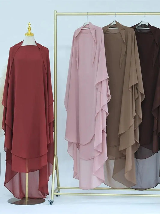 Ramadan Khimar Abaya Saudi Arabia Turkey Islam Muslim Hijab Dress Prayer Clothes Abayas For Women Kebaya Robe Femme Musulmane.