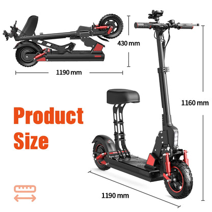 Bogist-C1 Pro Electric Scooter with Seat, Foldable Electric Scooter, 40km, 13Ah Battery, Innovative.