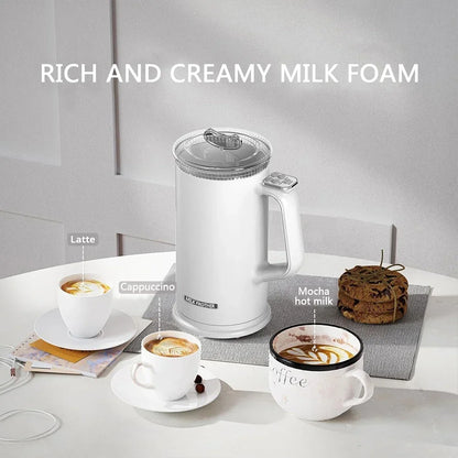 500ML Electric Milk Frother Machine Cold/Hot Multifunction Foam Maker Latte Cappuccino Chocolate Automatic Milk Frother Foamer.