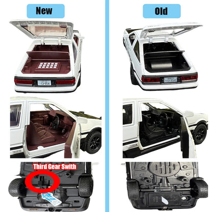 1:32 Simulation AE86 Metal Alloy Toy Car Diecasts Toy Vehicles Decoration Model Miniature Christmas Gift Toys For Children Boy.