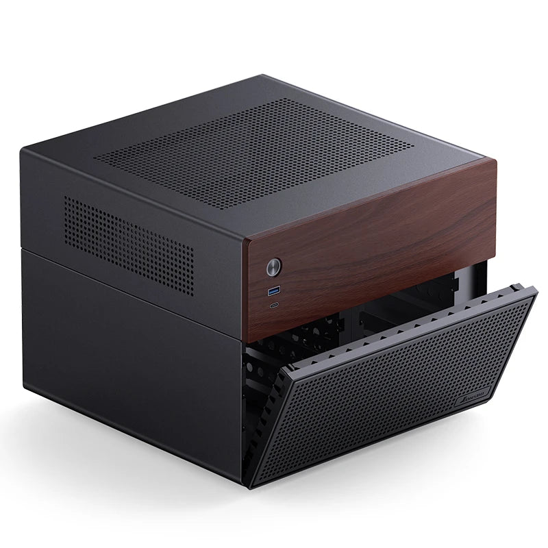 JONSBO N4 NAS Mini Case ITX/M-ATX Motherboard SFX Power 6 Large and 2 Small Hard Disk Bit Home Office Server PC Chassis.