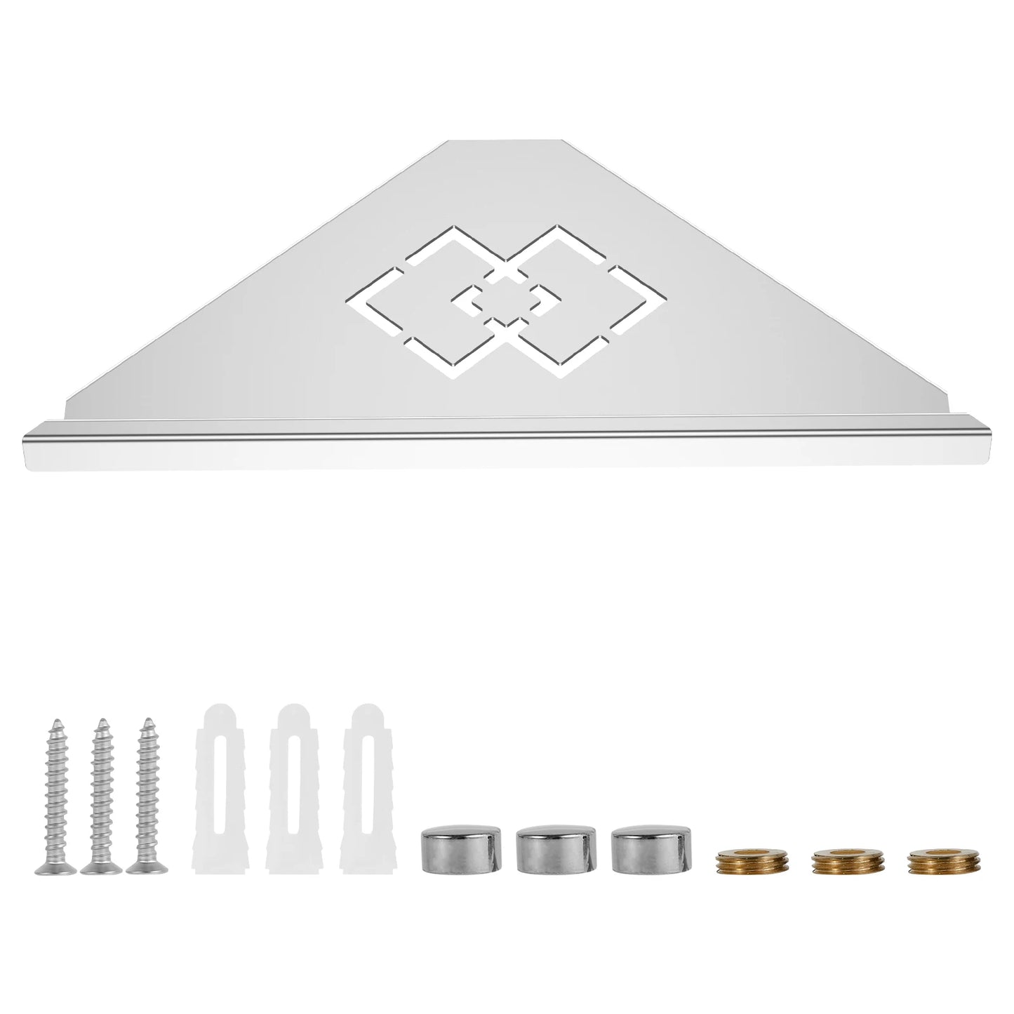 Edelstahl Badezimmer Regal Shampoo Make-up Dusche Lagerung Regal Badezimmer Wand Halterung Ecke Organizer Rack