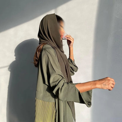 Ramadan Open Chiffon Kimono Abaya Kaftans Turkey Islam Muslim Dress Prayer Clothes Women Djellaba Kebaya Robe Femme Musulmane