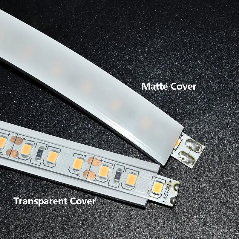 Flexible LED Silicone Neon Tube Protection Cover Transparent Matte Black Milky Silica Gel Channel Diffuser WS2812 WS2811 Strip.