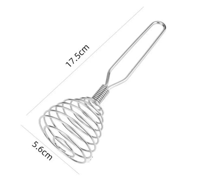 New Stainless Steel Manual Press Type Egg Beater Creative Honey Spoon Mixer Milk Jam Stirring Spoon Kitchen Baking Cooking Tools.