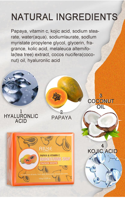 AILKE Multi Vitamin Whitening Body Lotion With Vitamins A,E,B3,B5, Increase Skin Radiance, Even Skin Tone, Moisturizer Cream.