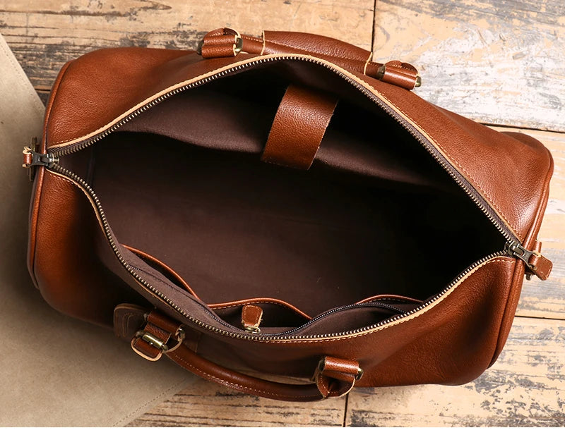 Vintage Herren Reisetasche klassische Business Umhängetasche Kopfs chicht Rindsleder Weekender Sporttasche Leder handtasche für Ehemann Geschenk.