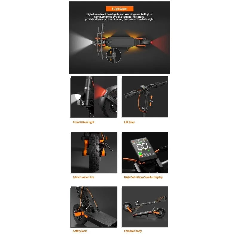 Joyor S5-Z Electric scooter 2000w dual Motor 60v18AH battery E-type foldable electric scooter high-response disc brake Escooter.