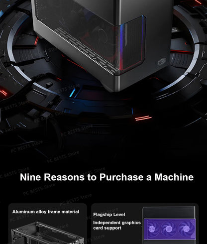 Cooler Master Magic Cube NR200P V3 Computer Case Small Chassis Supports Aluminum Alloy ITX Portable Desktop Host Case.