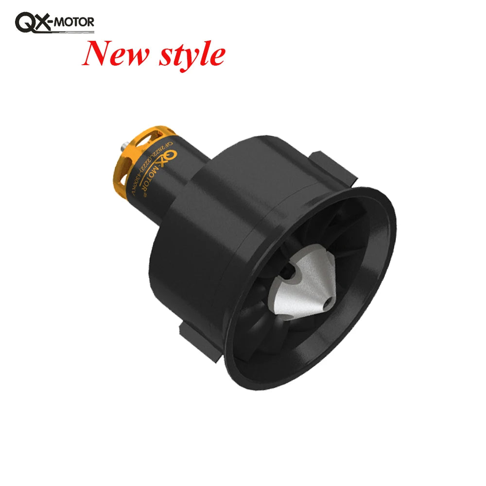QX-MOTOR 64mm EDF 12 Blades Duct Fan QF2822 2200KV 2400KV 3500KV 3800KV 4300KVBrushless Motor for DIY RC Drone Accessories Parts.